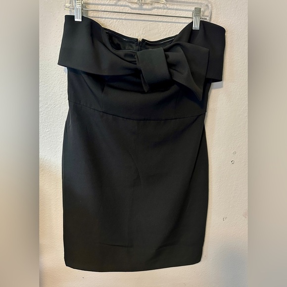 Sam Edelman NWT NEW Bow Front Cocktail Mini Dress $128 Strapless Sz 12 party - Picture 7 of 7